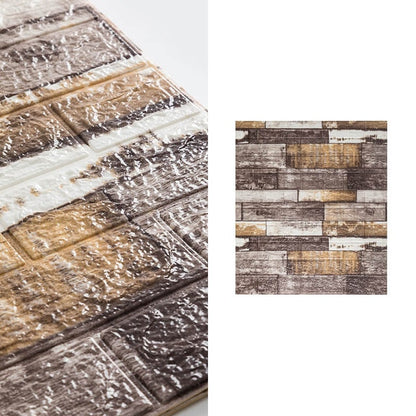 Transform Your Walls with 10-Piece Waterproof Brick Wallpaper