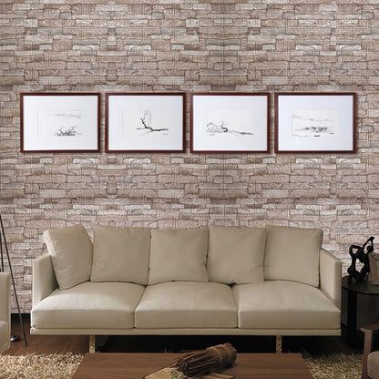 Set of 10 Waterproof 3D Brick Wall Decals for Easy Home Makeover
