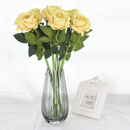 Set of 10 Lifelike Silk Floral Blooms