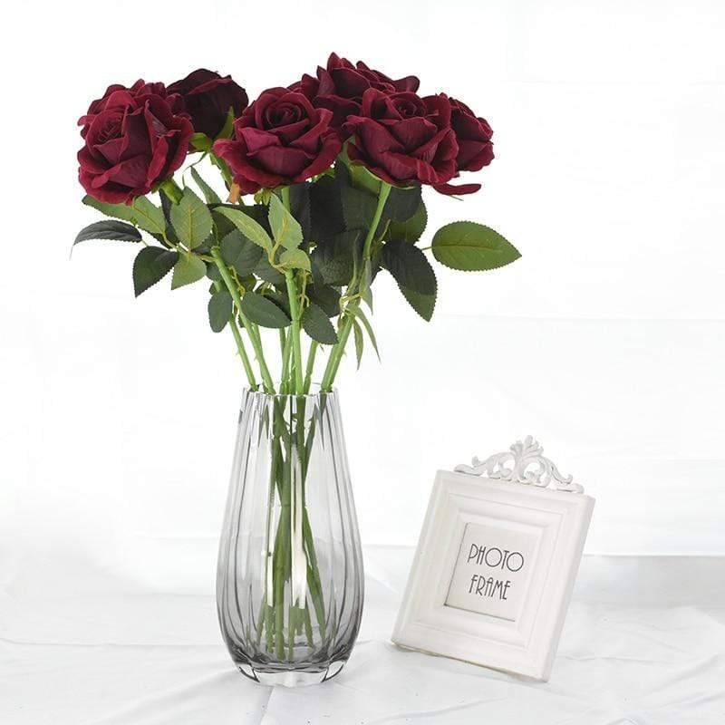 Set of 10 Lifelike Silk Floral Blooms
