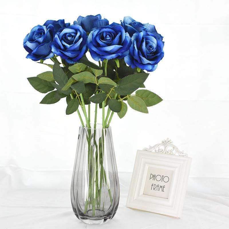 Set of 10 Lifelike Silk Floral Blooms