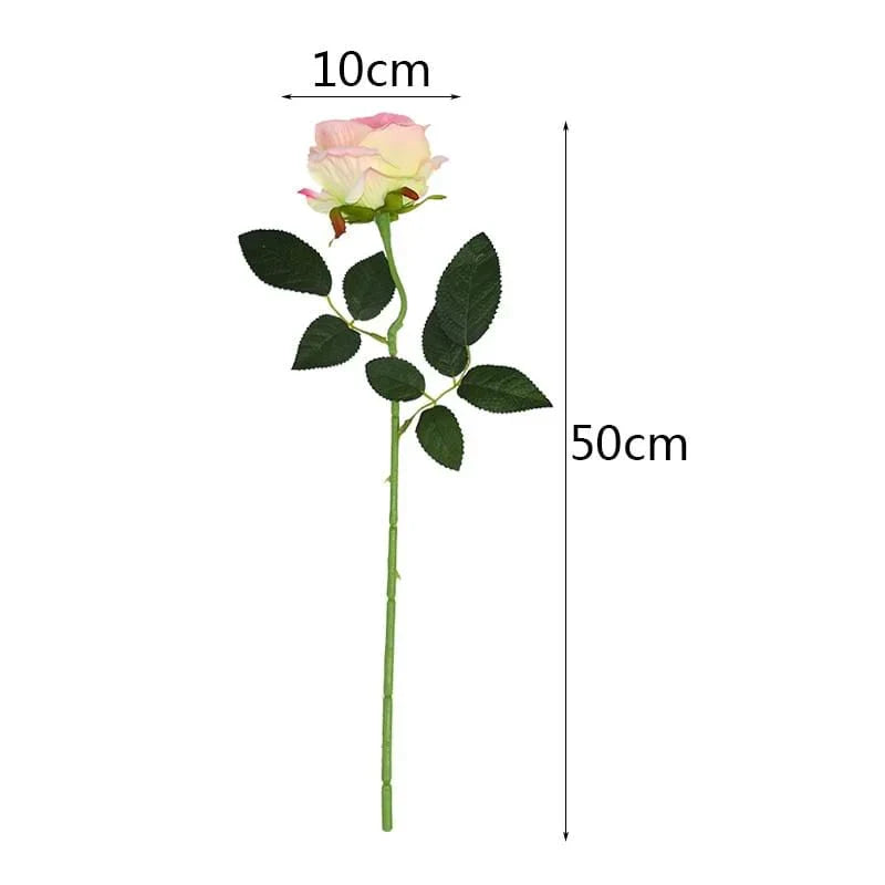 Set of 10 Lifelike Silk Floral Blooms