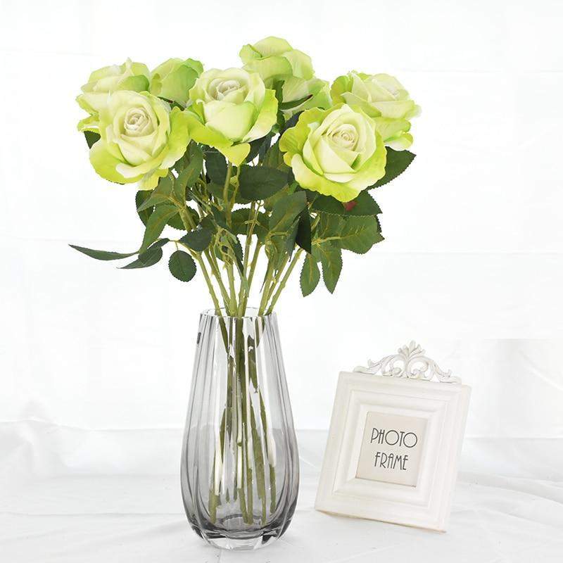 Set of 10 Lifelike Silk Floral Blooms