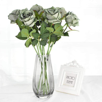 Set of 10 Lifelike Silk Floral Blooms