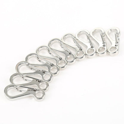 Set of 10 Compact Spring Clips for Outdoor Adventures