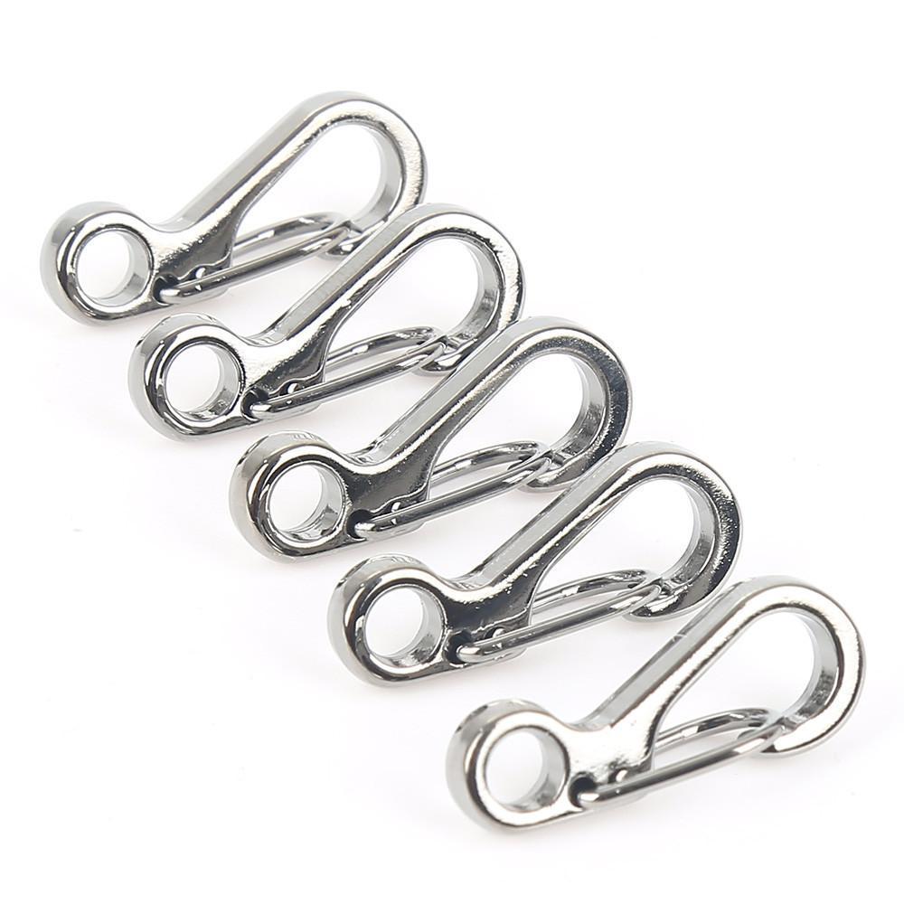 Set of 10 Compact Spring Clips for Outdoor Adventures