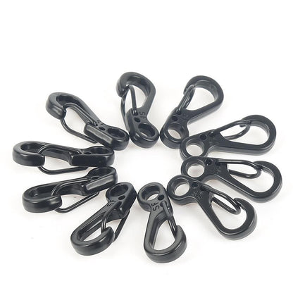 Set of 10 Compact Spring Clips for Outdoor Adventures