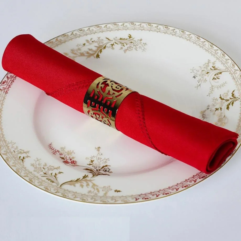 Set of 10 Durable Wrinkle-Free Cloth Napkins for Any Occasion