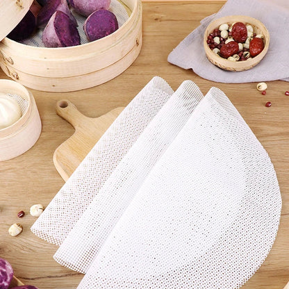 Set of 10 Non-Stick Silicone Steamer Liners for Effortless Cooking