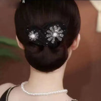 Black - Glittering Flower