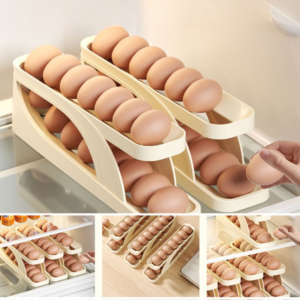 Double Your Freshness: Egg Keeper Organizer