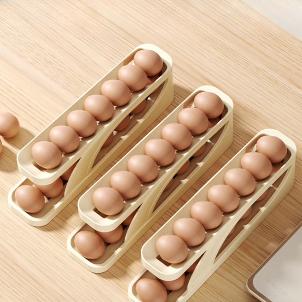 Double Your Freshness: Egg Keeper Organizer