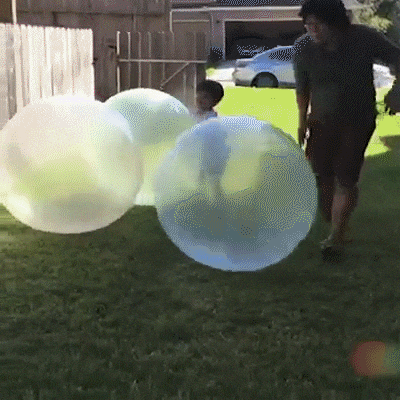 Double the Fun: Inflatable Bouncing Bubble Balls for Outdoor Play!