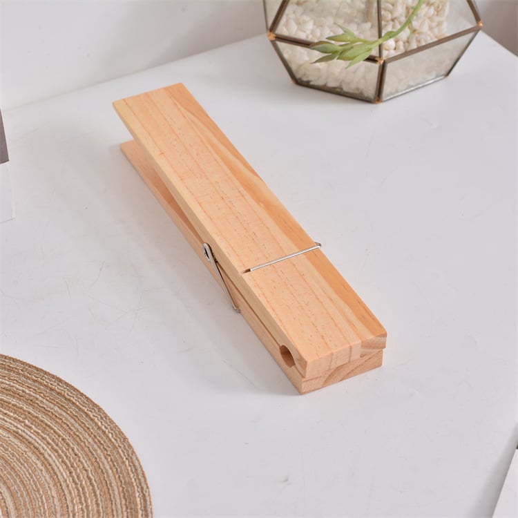 Rustic Charm Towel Holder with Clothespin Design
