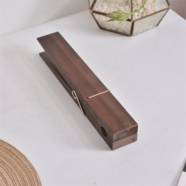 Rustic Charm Towel Holder with Clothespin Design