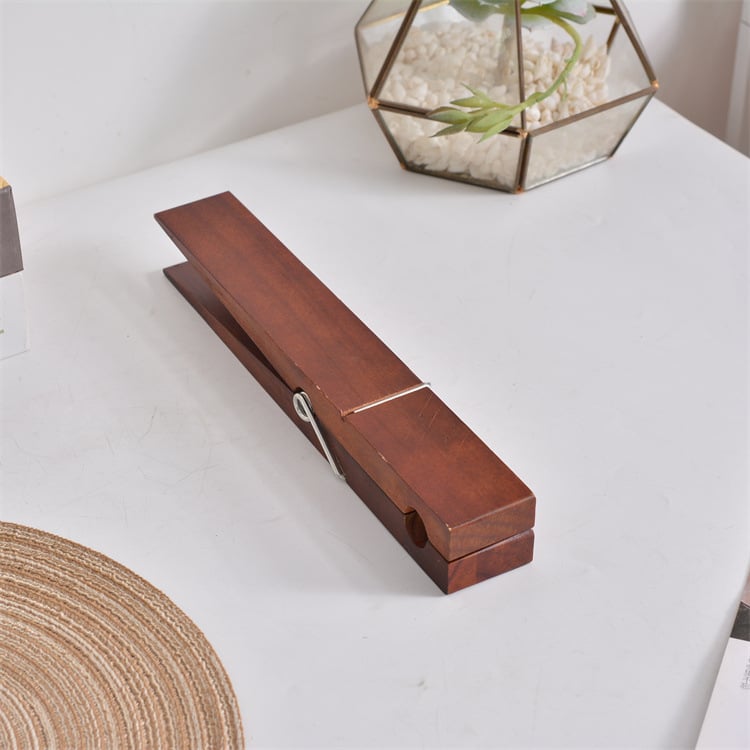 Rustic Charm Towel Holder with Clothespin Design