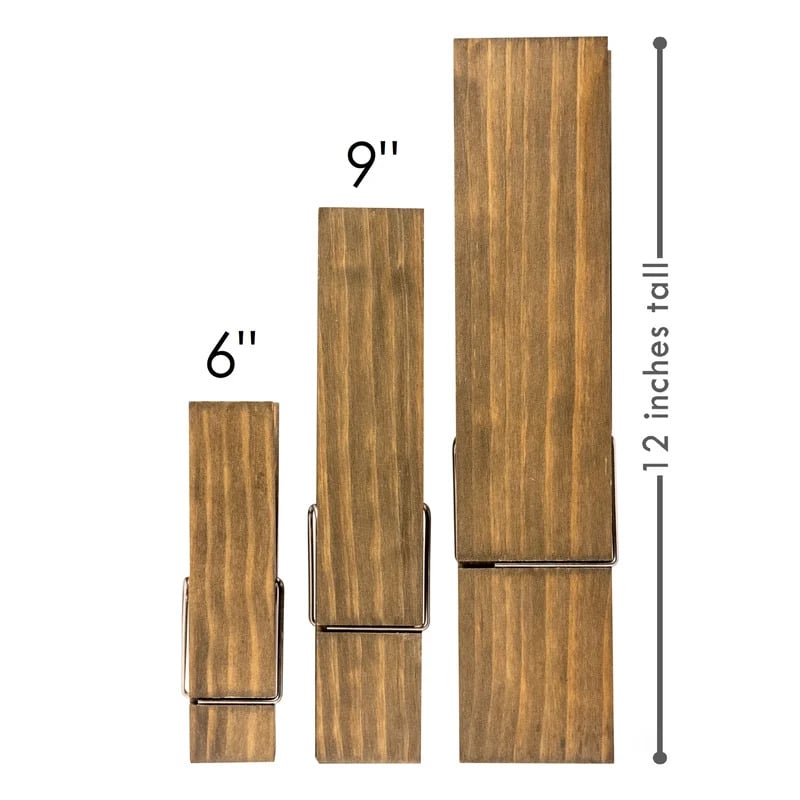 Rustic Charm Towel Holder with Clothespin Design