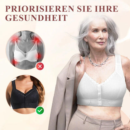 Comfortable Cotton Bra with Closure Support for Mature Women