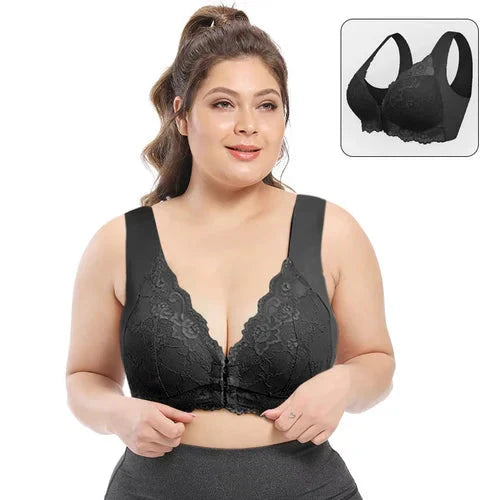 Comfort Control | Lace-Trimmed Support Bra