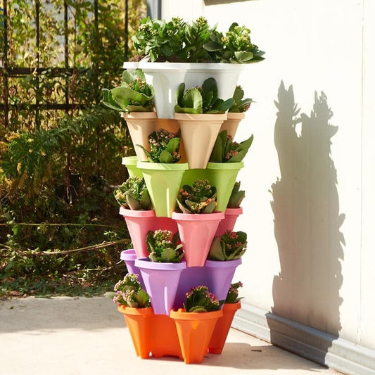 Buy One Get One Free | Vertical Stackable Plant Pots - Last Day Discount