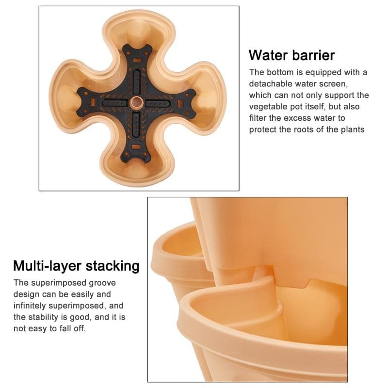 Buy One Get One Free | Vertical Stackable Plant Pots - Last Day Discount