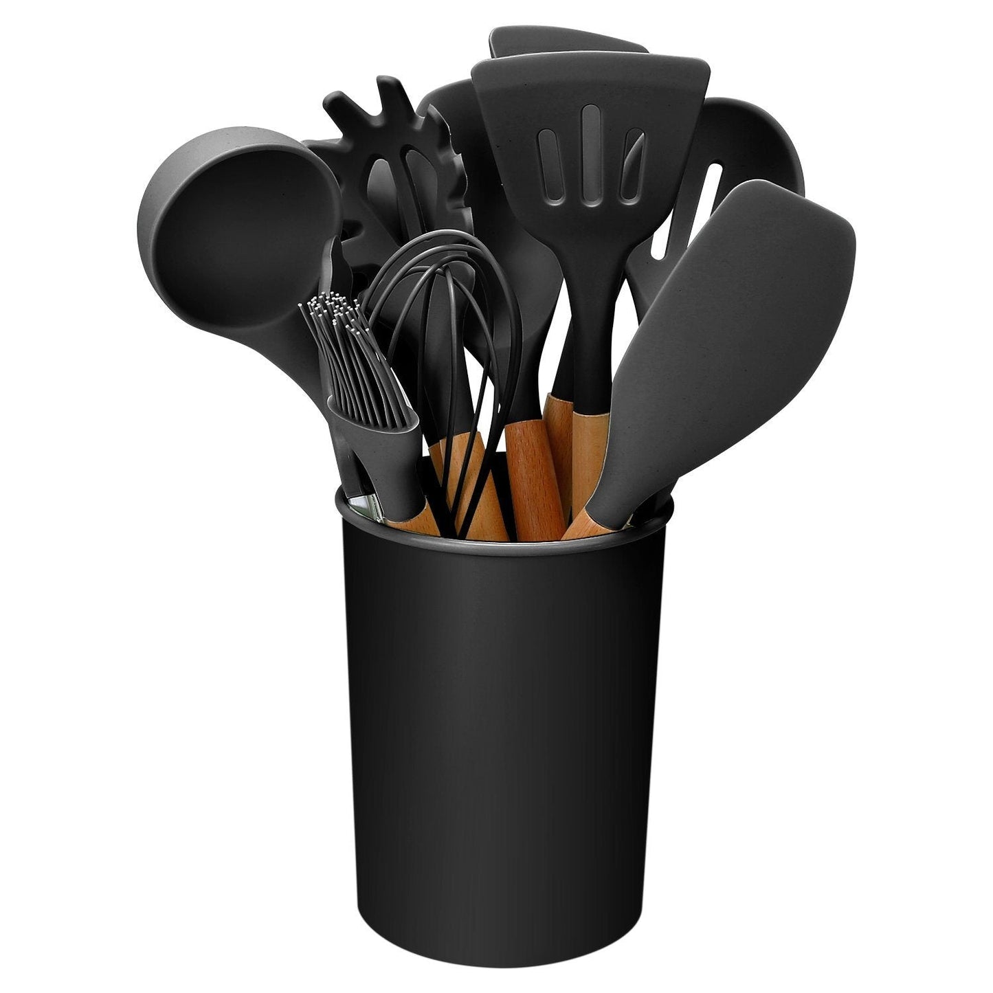 Heat Resistant Silicone Utensils Set - 11 Kitchen Tools