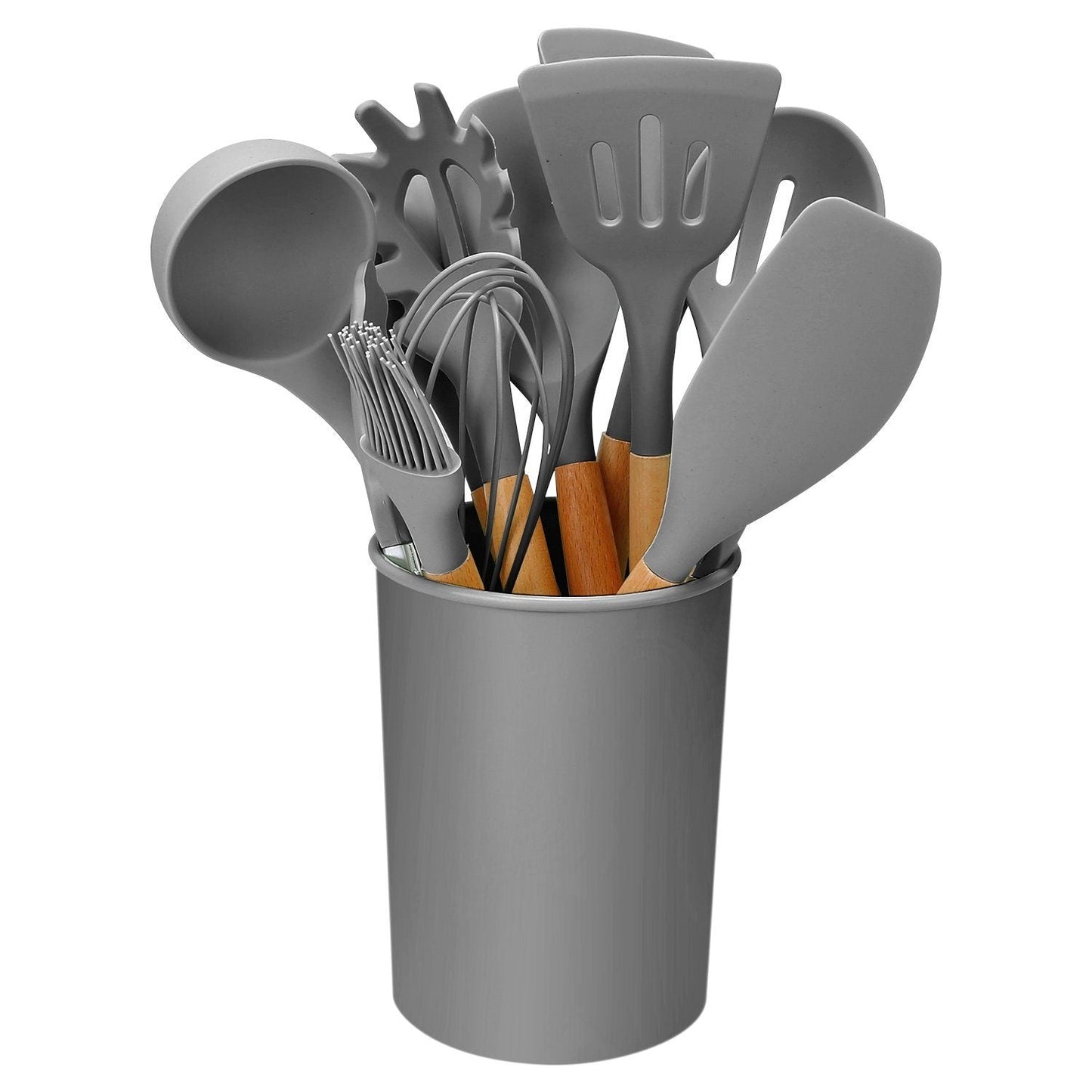 Heat Resistant Silicone Utensils Set - 11 Kitchen Tools