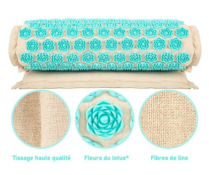 Acupressure Mat Set with Pillow and 5500 Points for Relaxation