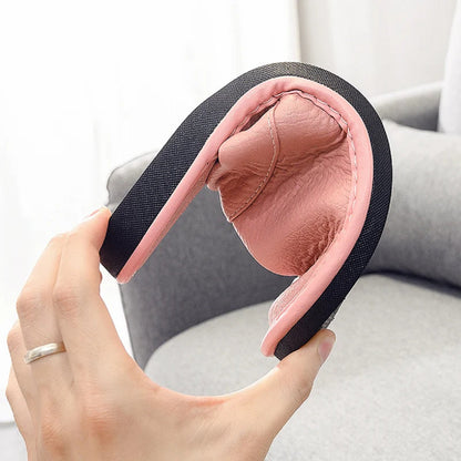 Leather Indoor and Outdoor Winter Slippers with Plush Lining for All