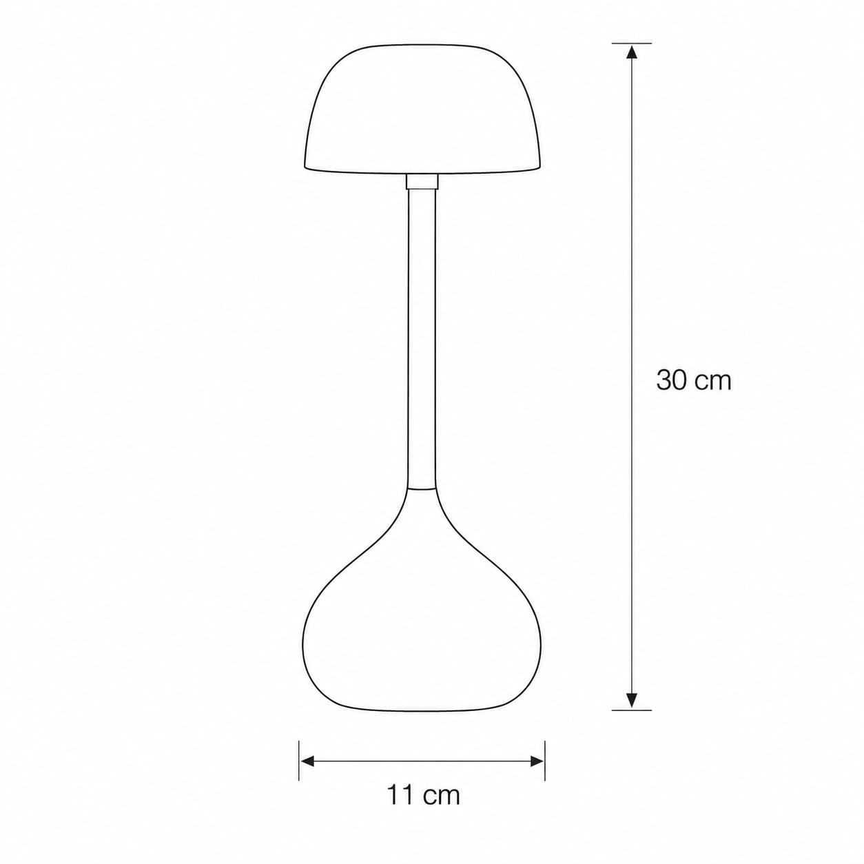 Mushroom-Shaped Desk Lamp with LED Light