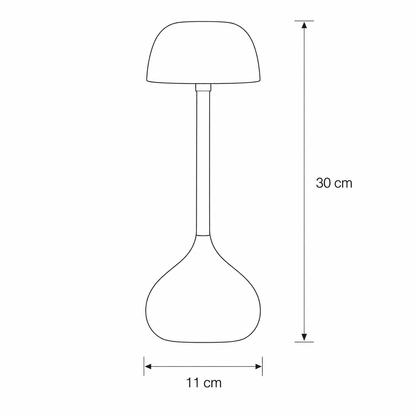 Mushroom-Shaped Desk Lamp with LED Light