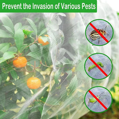 Plant Protection Netting – HDPE Insect and Bird Barrier, Light-Transmissive, Ideal for Vegetables & Fruits