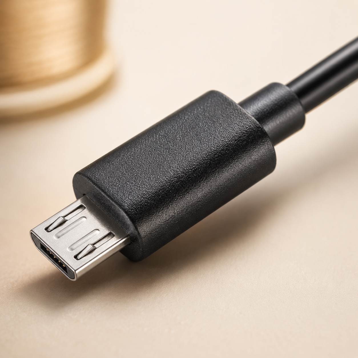 10-Foot Micro USB Cable – Tangle-Free Construction