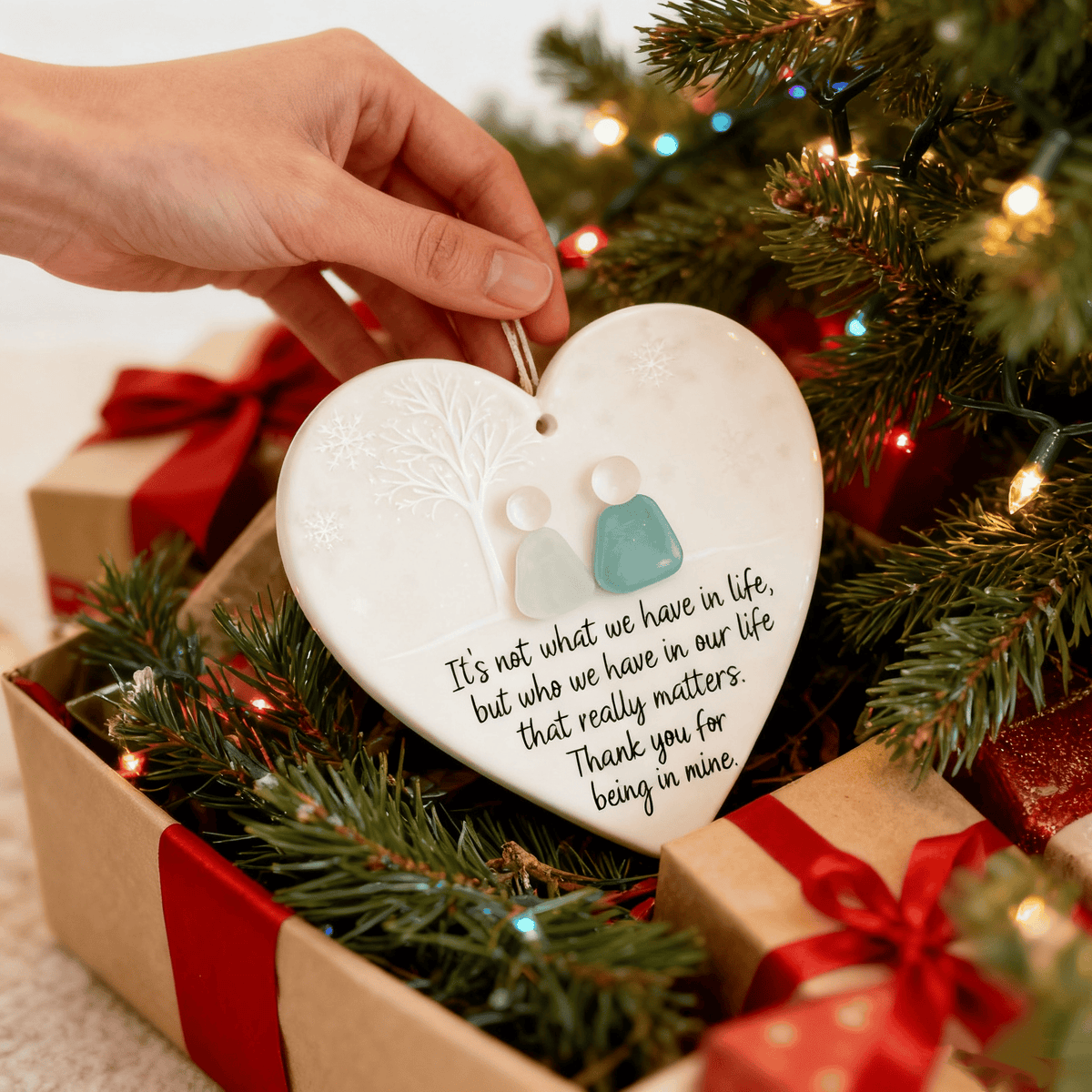 OceanGlow – Handcrafted Sea Glass Friendship Heart