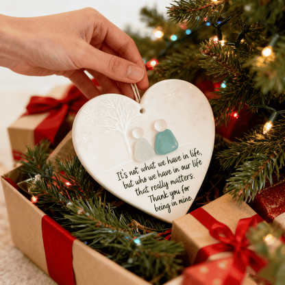 OceanGlow – Handcrafted Sea Glass Friendship Heart