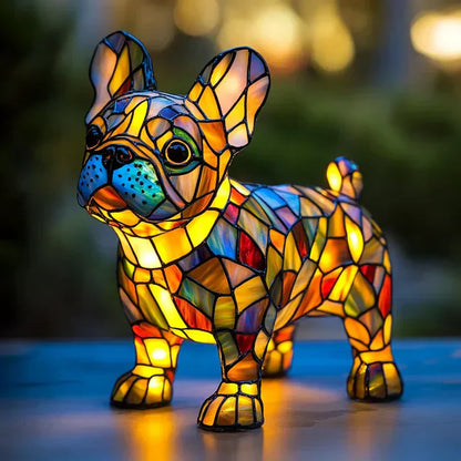 Handmade Glowing Dog Lamp – Ambient Light for Pets and Gifting