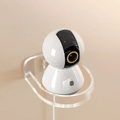 Adjustable Heavy-Duty Camera Wall Mount - Drill-Free Installation, Waterproof and Clear