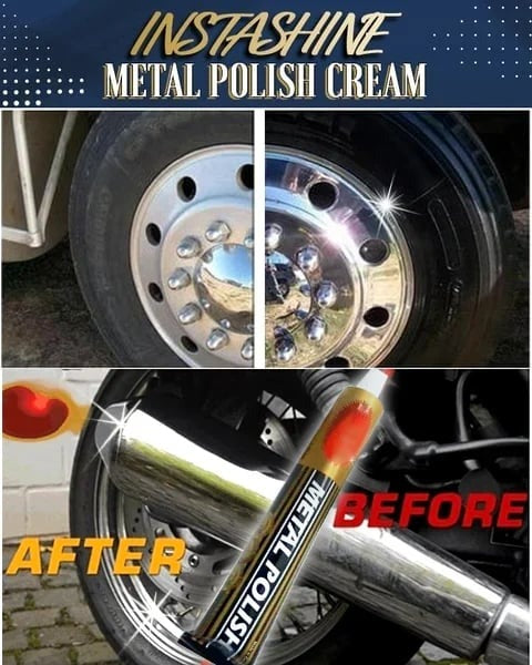 Brilliant Metal Polish Cream for Chrome & Stainless Steel
