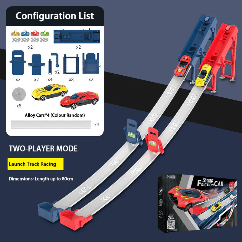 Mini Retro Car Set with 48 Vehicles and Built-in Garage for Kids