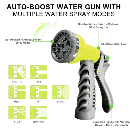 Retractable Garden Hose Set for Convenient Watering and Care