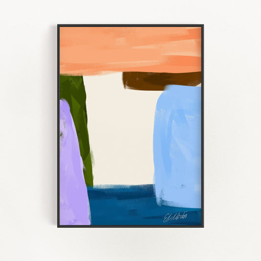 Coastal Abstract Art Print | Oceanic Visions