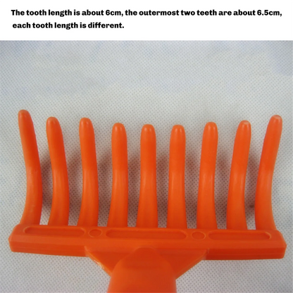 9-Pronged Olive Rake | Plastic Harvesting Tool for Olives | 2.5 cm Attachment