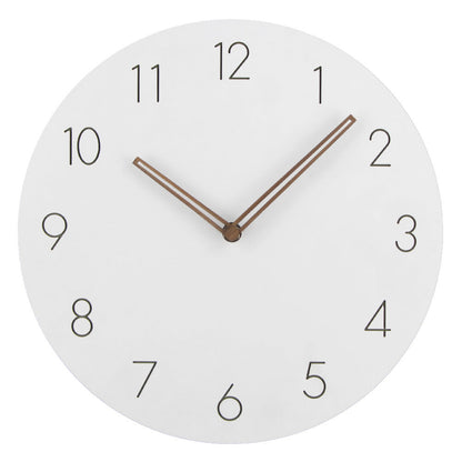 Silent Grey Dial Wall Clock with Copper Hands - Scandinavian Design
