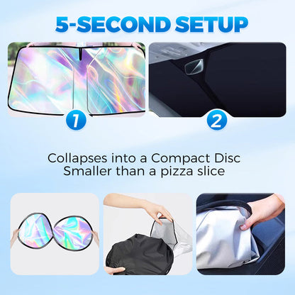 Heat and UV Ray Blocker for Cooler Car Interiors