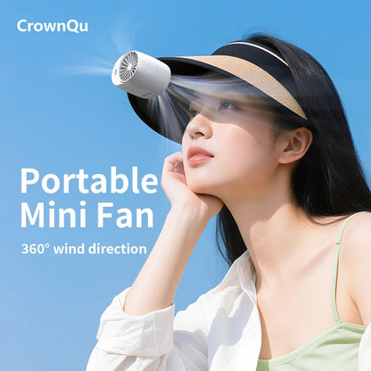 Rechargeable Clip-On Waist Fan with 360° Rotation and 3 Speed Settings