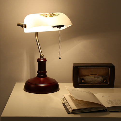 Retro Style Glass Table Lamp