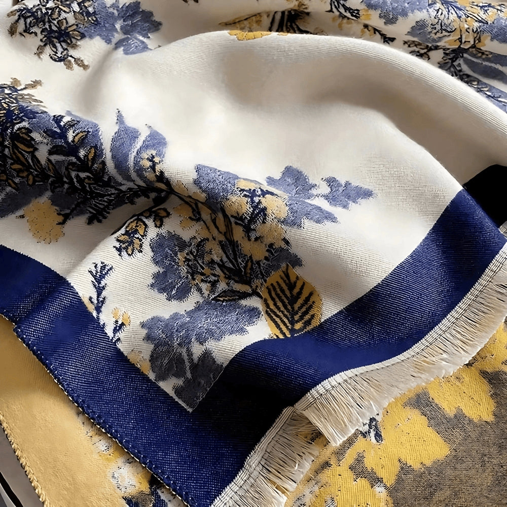 Chic Reversible Floral Soft Scarf for Effortless Style
