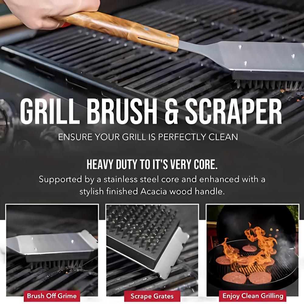 Ultimate Stainless Steel Grill Cleaner with Scraper