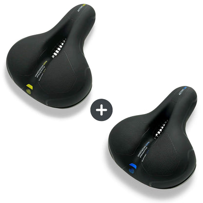 CloudComfort Pro Bike Seat | Pressure-Relieving Memory Foam | Black