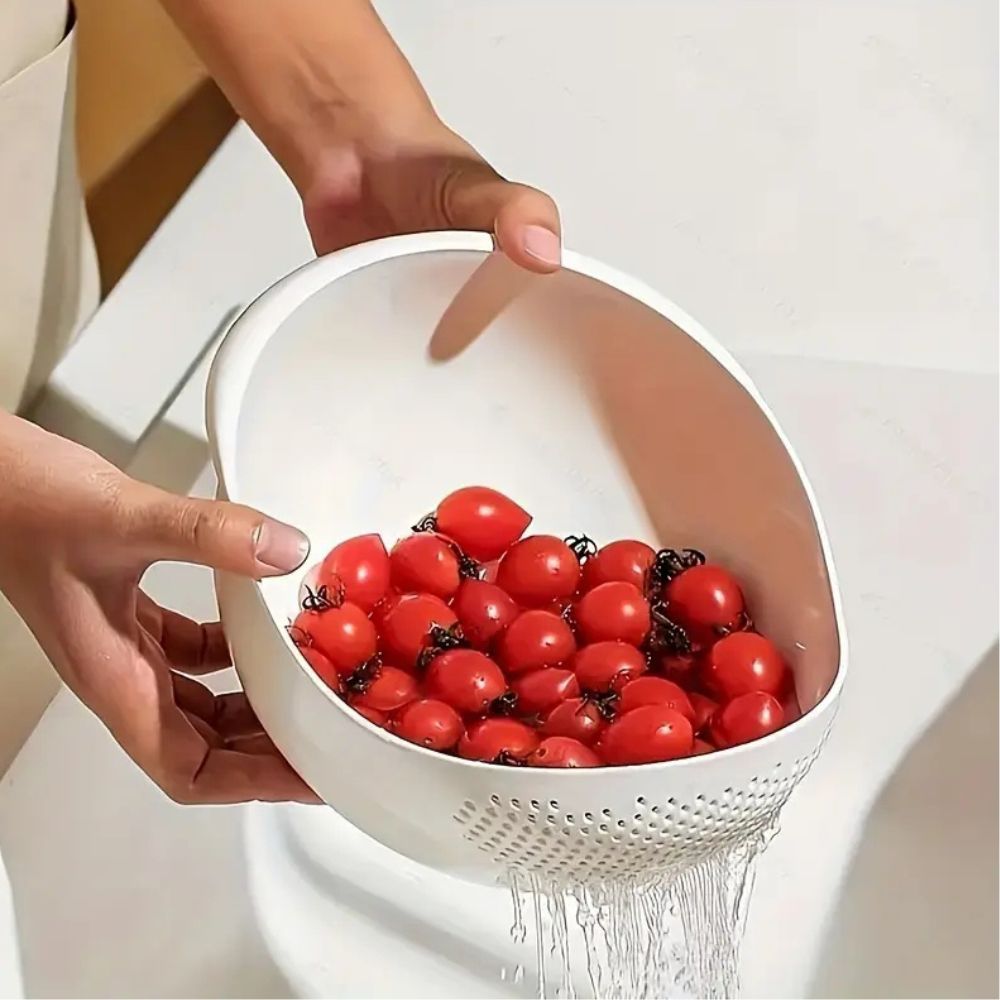 Modern Kitchen Strainer Bowl – Wash & Drain Colander